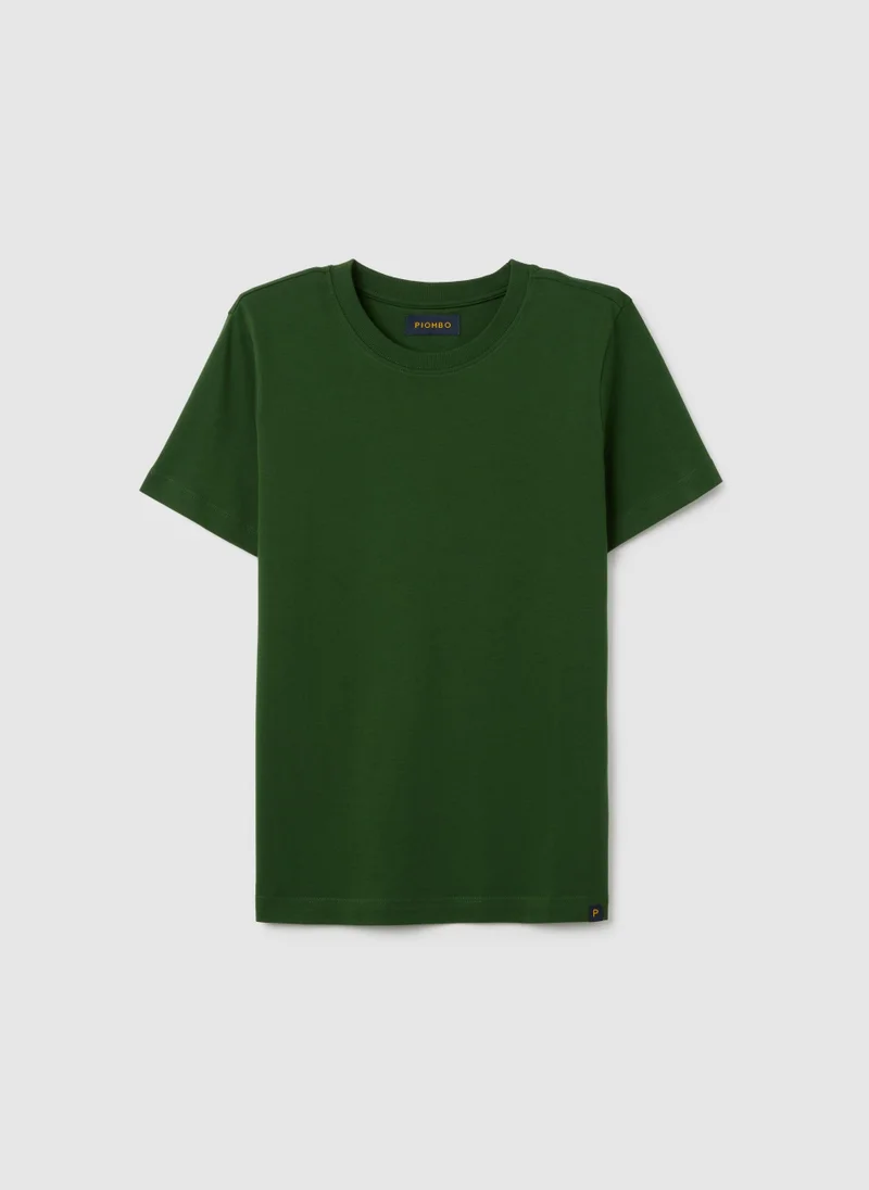 Ovs OVS Green Pure Cotton Regular Fit T-Shirt